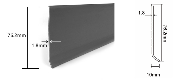 S76-B, Vinyl Wall Baseboard Moulding