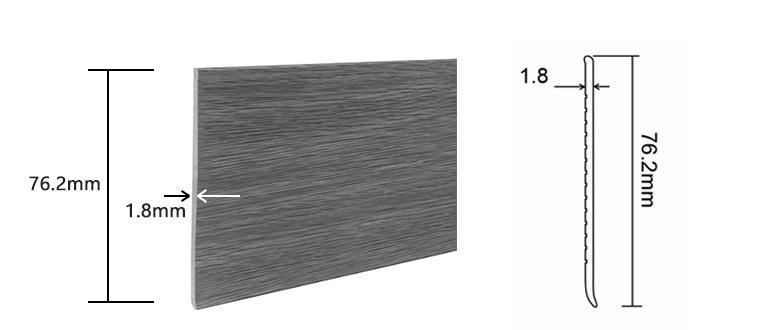 S76-C, Vinyl Wall Baseboard Moulding