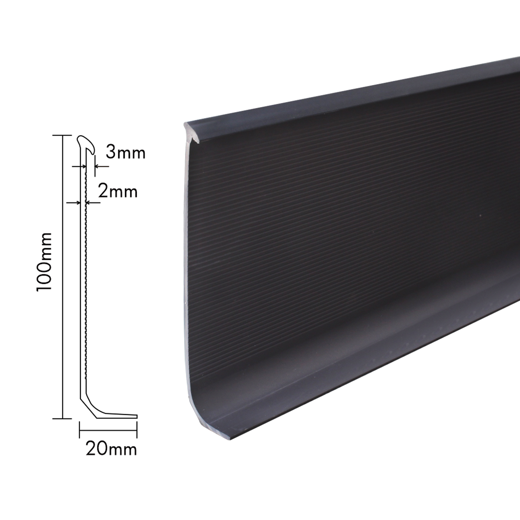 S100-D, Vinyl Wall Baseboard Moulding