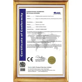 CE Certificate for tan delta Tester