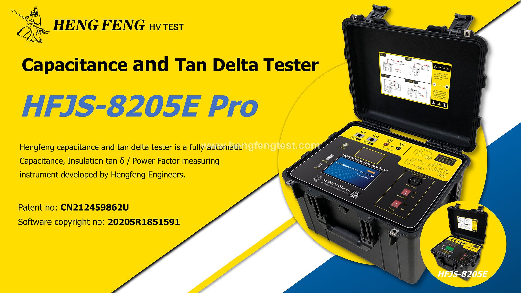 12kV Transformer Capacitance and Tan Delta Test set