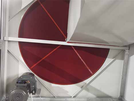 Roter rotary desiccant dehumidifer unit has passed the factory testing before delivery