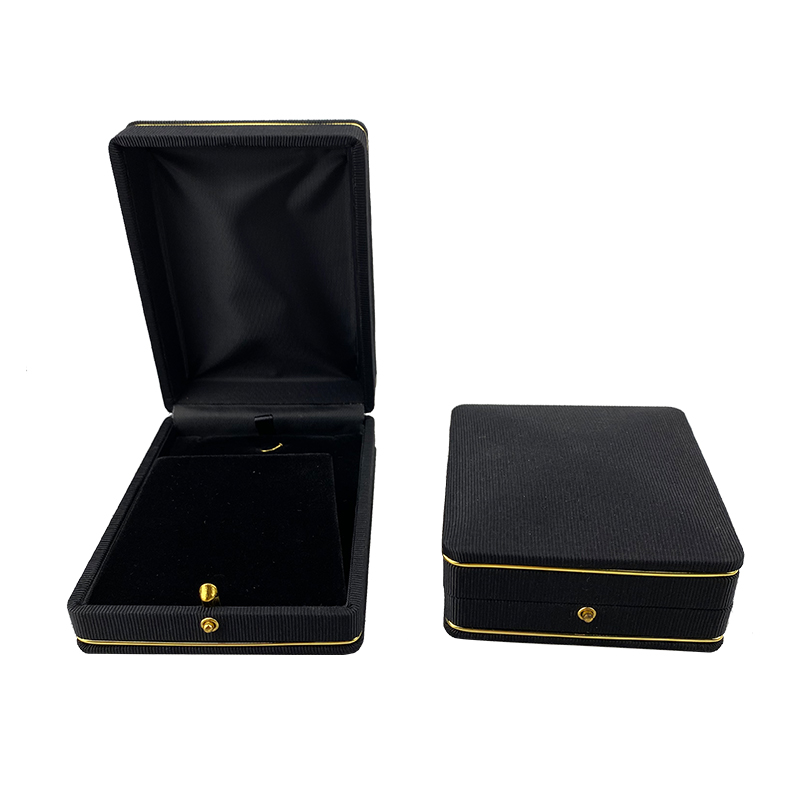Leather Golden Edge Jewelry Box