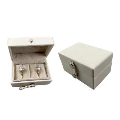 Leather Double Ring Jewelry Box