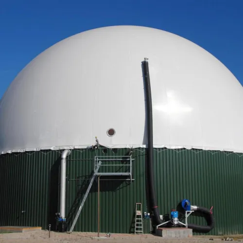 حامل الغاز الحيوي ذو الغشاء المزدوج