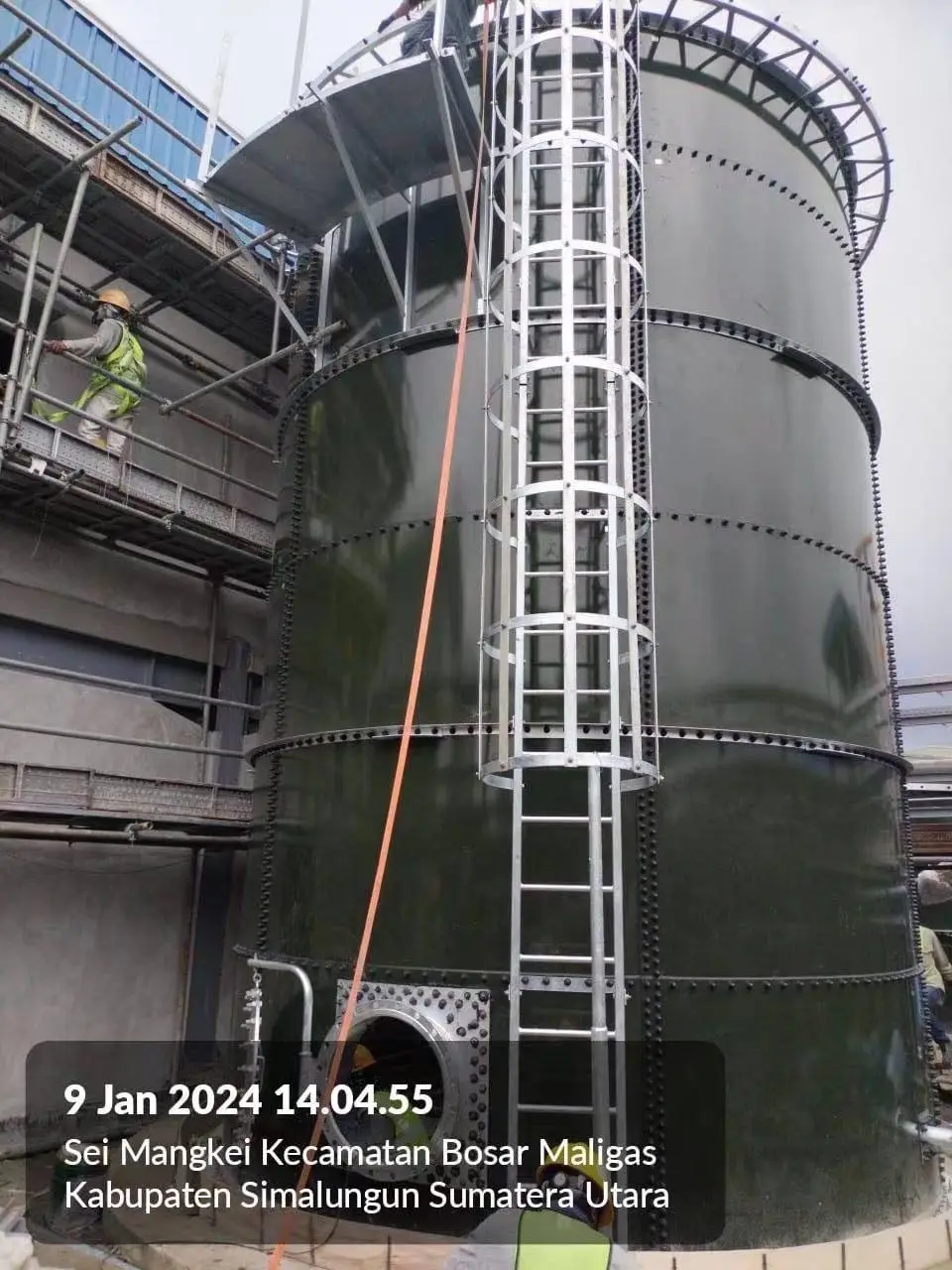 Waste water treatment GFS tank in Indonesia