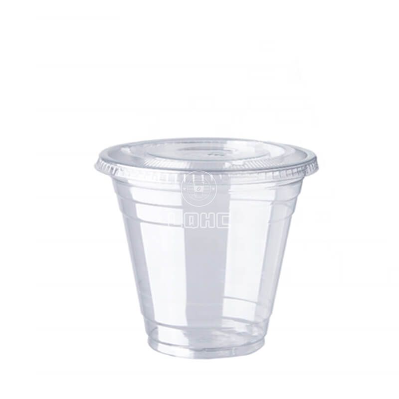 Paquete de 100 tazas de plástico transparente reutilizables de 10 oz, tazas  de plástico duro transparente Afortunado Sencillez
