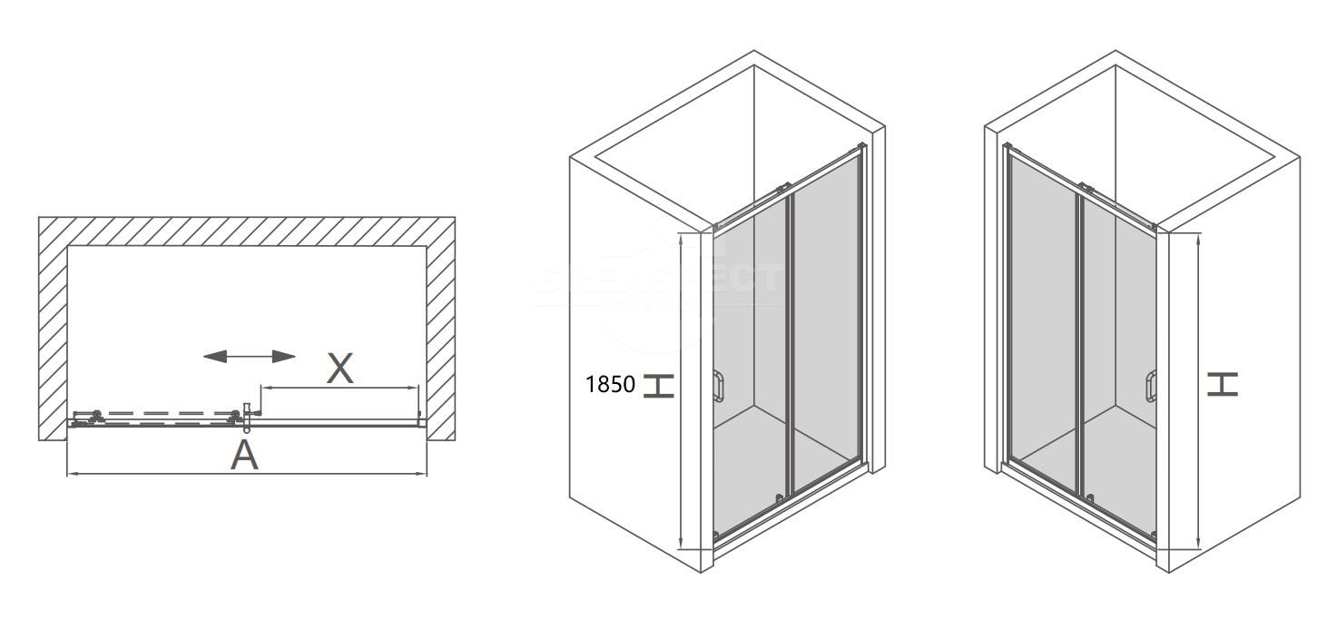 Shower door tempered glass supplier factory discount