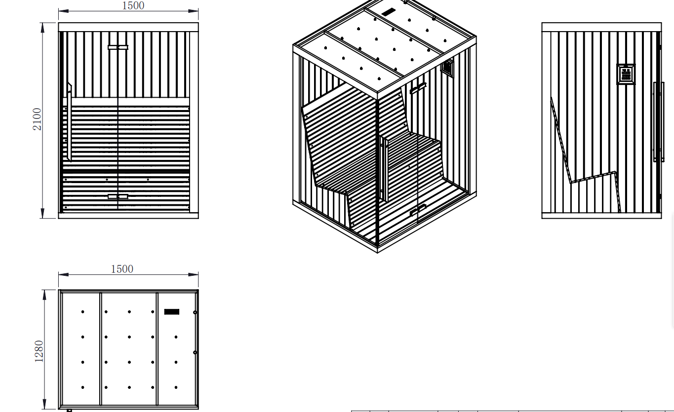 Infrared Sauna Room Non-standard Manufactured