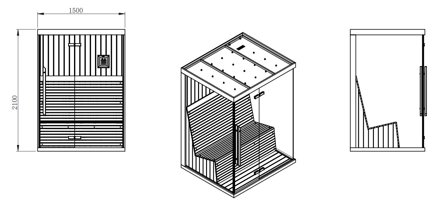 Infrared dry sauna room manufacturers promotion