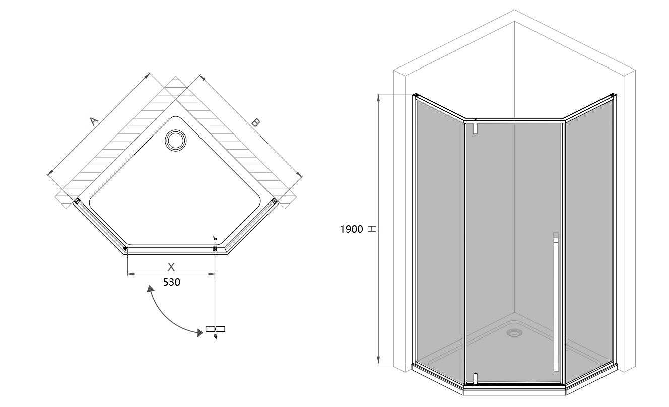 Shower enclosure shower room manufacturers for sale