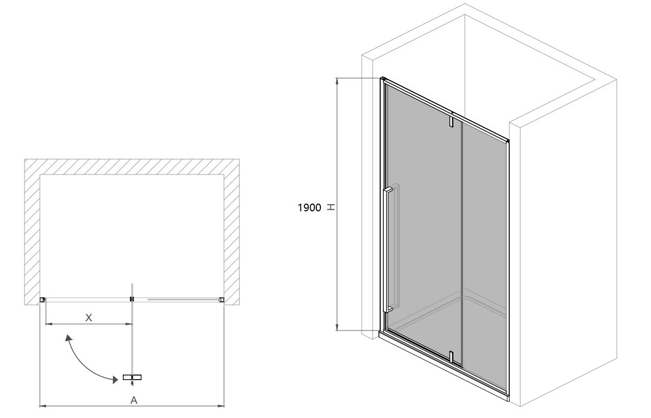 China Shower door shower screen supplier OEM