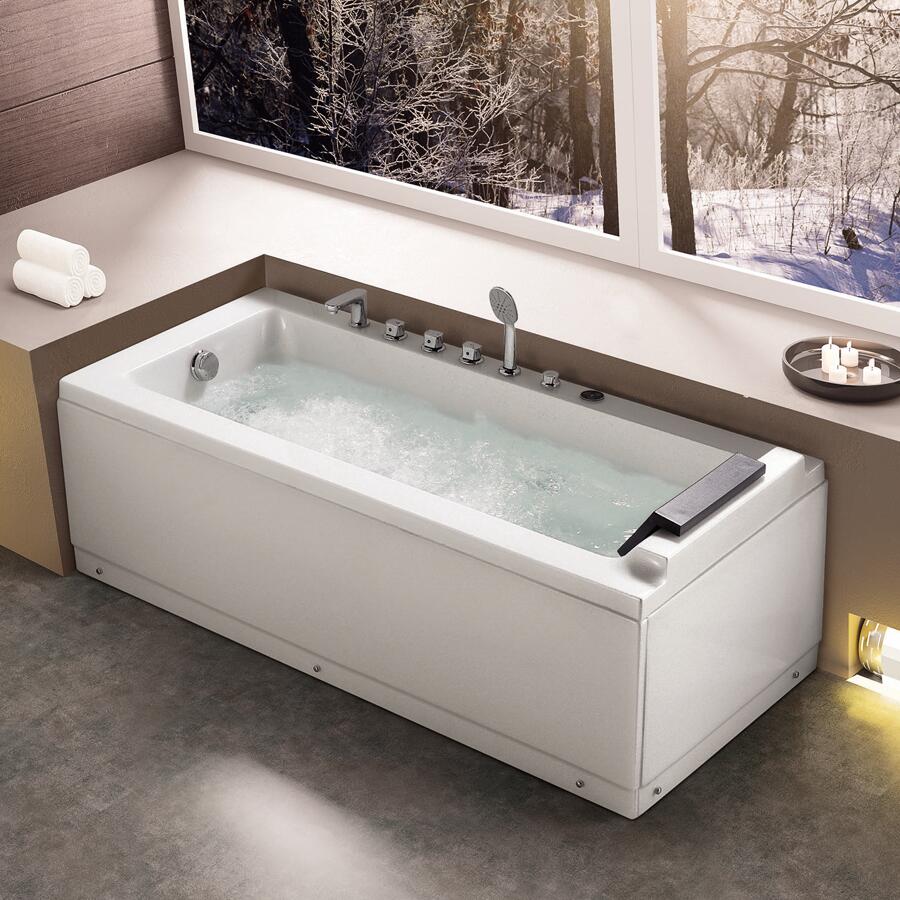 Rectangle massage bathtub jacuzzi tub discount price