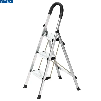 stainless steel ladder 6 step  foldable ladder