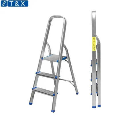 Aluminum Home Used Foldable Step Ladder Household folding ladder