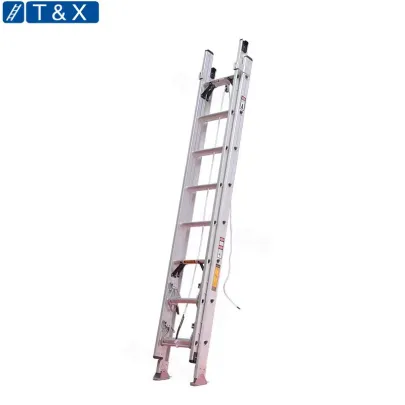 Industrial Use 2.5mm Thickness Strong Aluminum Extension Ladder