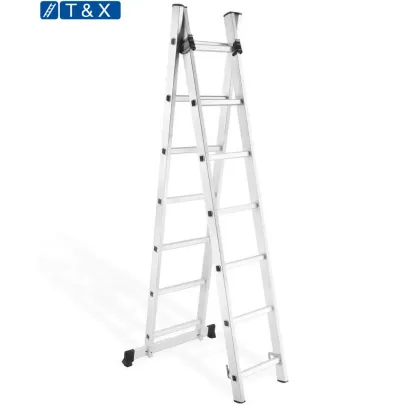 Long Length 2 Section Aluminum Extendable Telescopic Ladder
