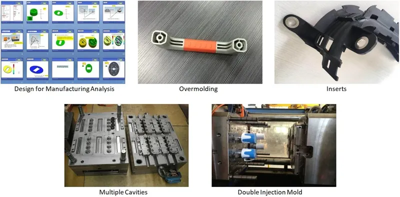 Automotive interior components plastic injection molding tools