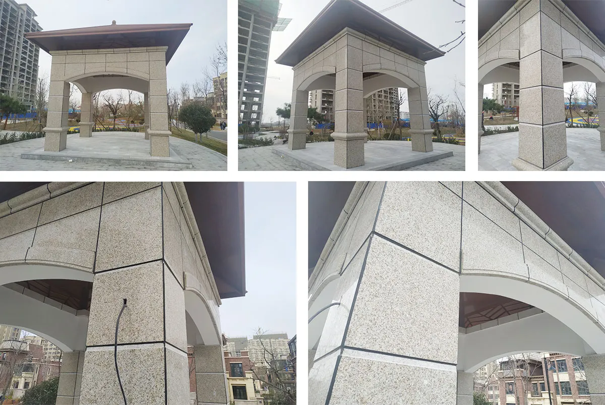 Pavilion Made of High Quality Yellow Rust Granite G350