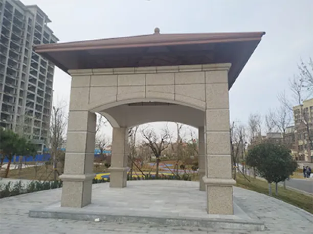 Pavilion Made of High Quality Yellow Rust Granite G350