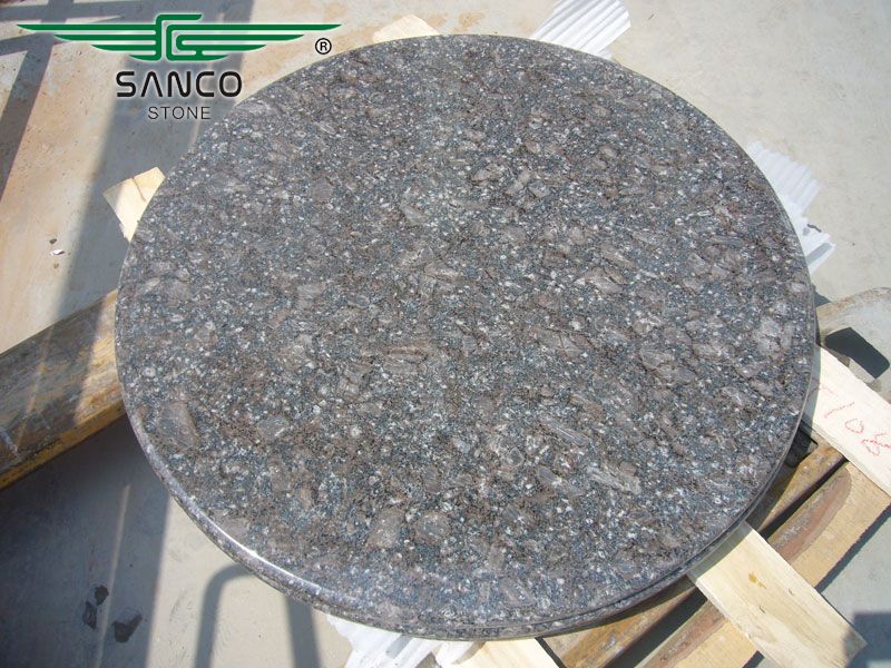 China Brown Circular Table Top