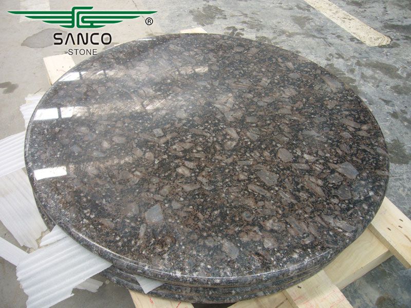 China Brown Circular Table Top