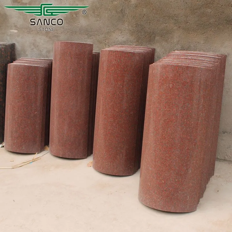 India Red Granite Column Pillar Tiles