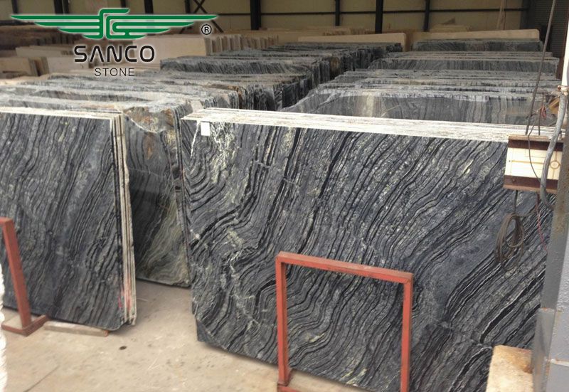 Black Wooden Marble