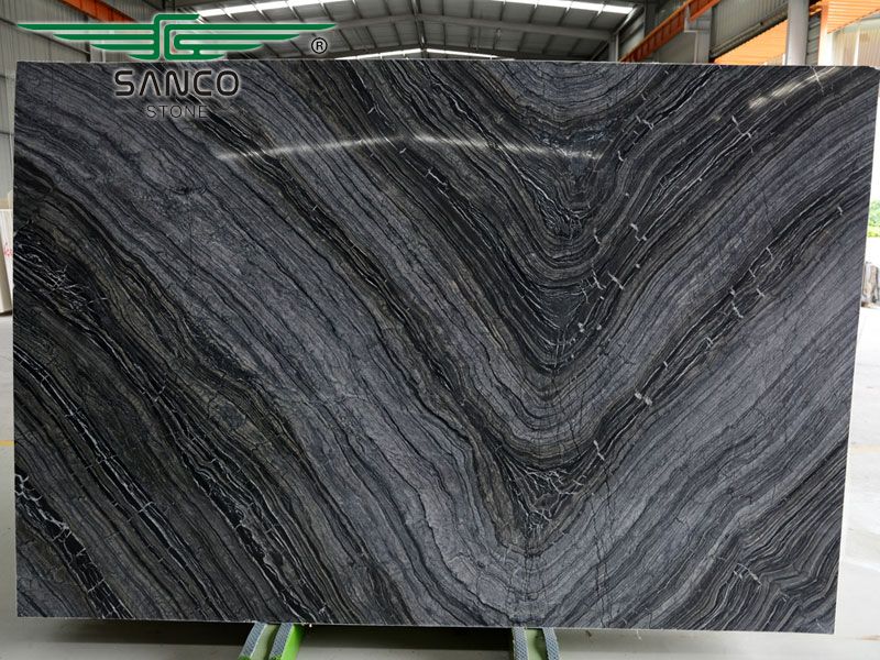 Black Wooden Marble