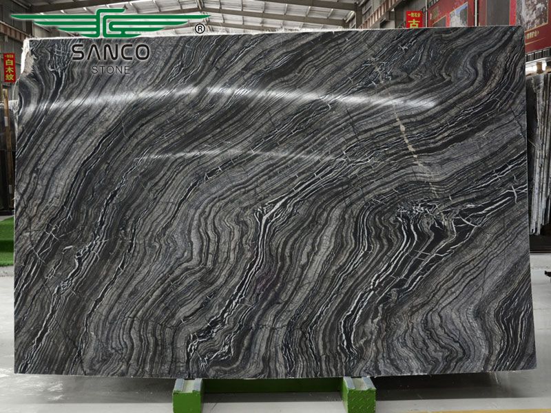 Black Wooden Marble