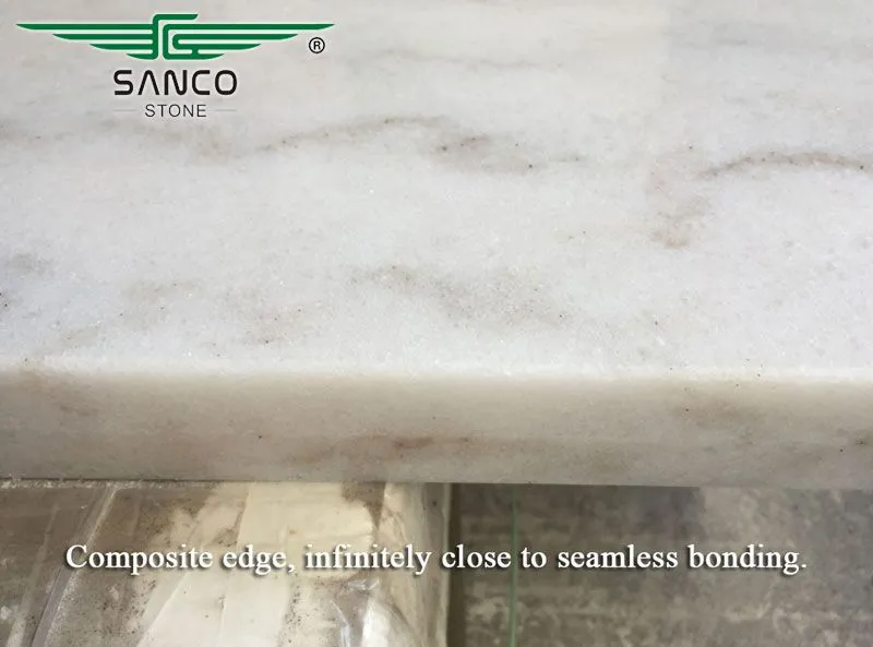 Luxury China Carrara White Marble Kitchen Countertop