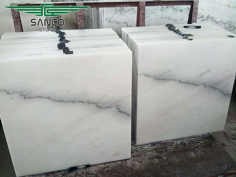 Natural Marble 60x60 cm Chinese Guangxi White Floor Tiles