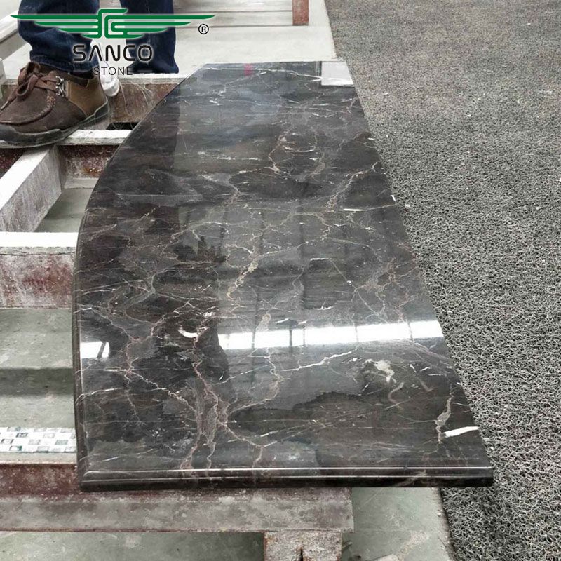 China Dark Emperador Marble Fan-shaped Window sills