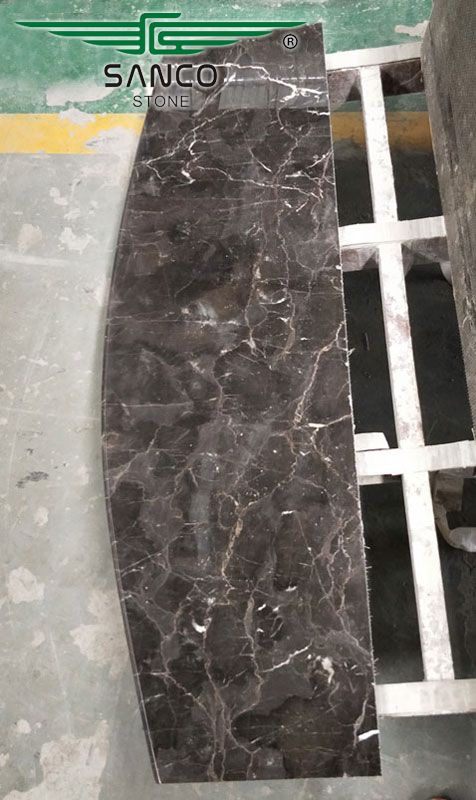 China Dark Emperador Marble Fan-shaped Window sills