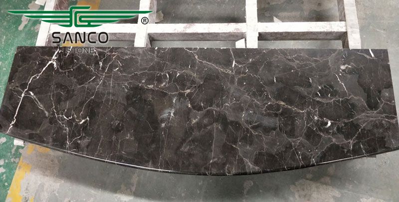 China Dark Emperador Marble Fan-shaped Window sills