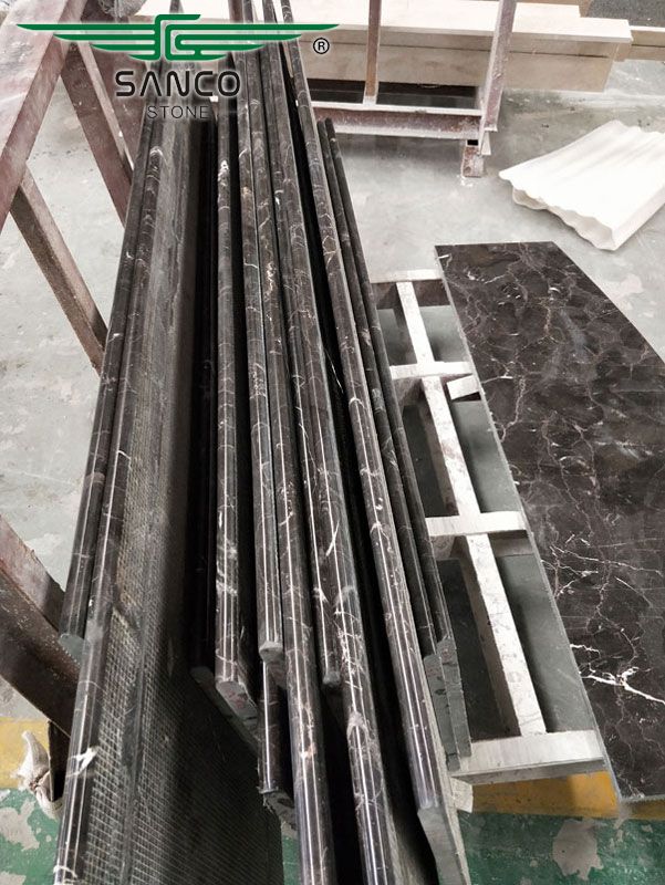 China Dark Emperador Marble Fan-shaped Window sills