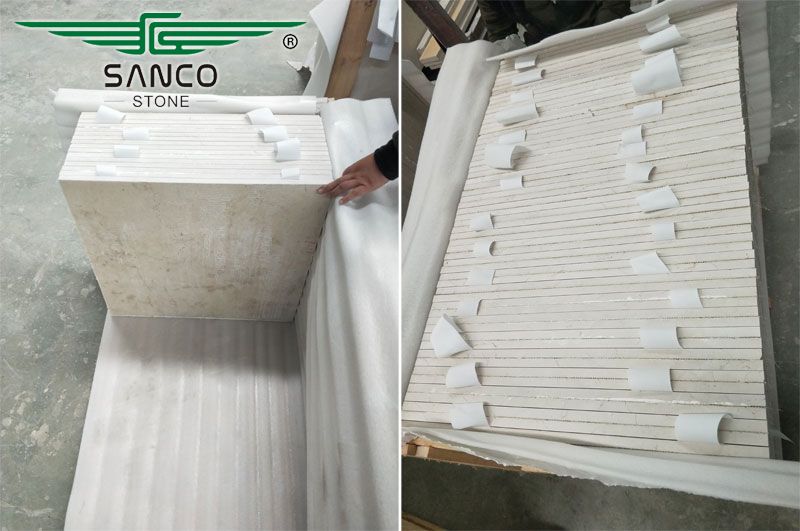 Chinese Factory Produces Crystal Rose Marble Tiles