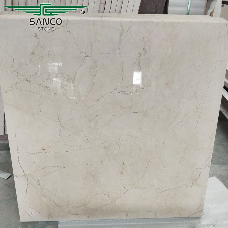 Chinese Factory Produces Crystal Rose Marble Tiles