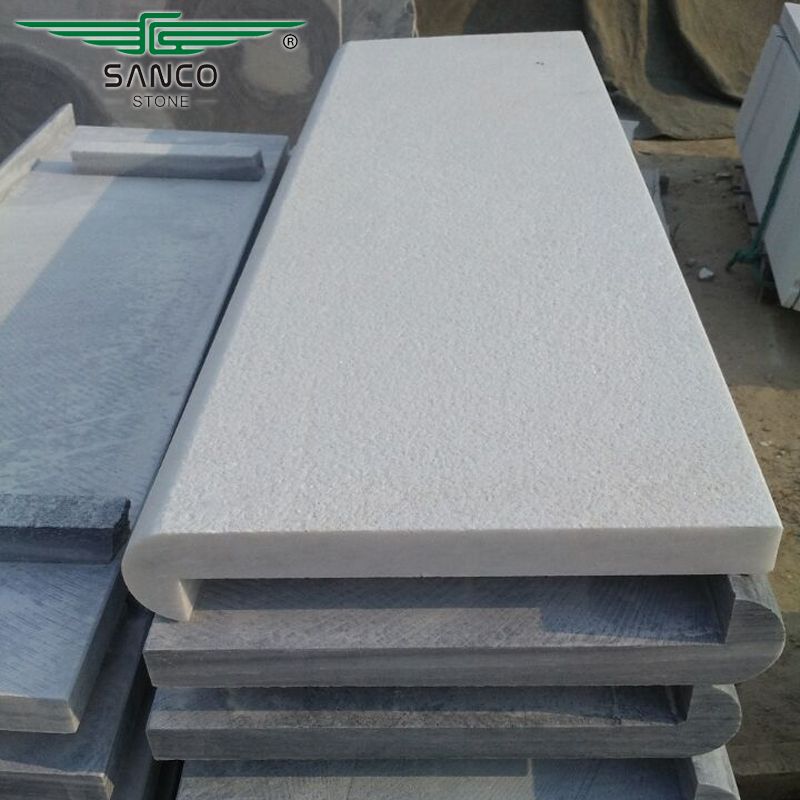 Chinese Grey Marble Sandblasted Swimming Pool Coping