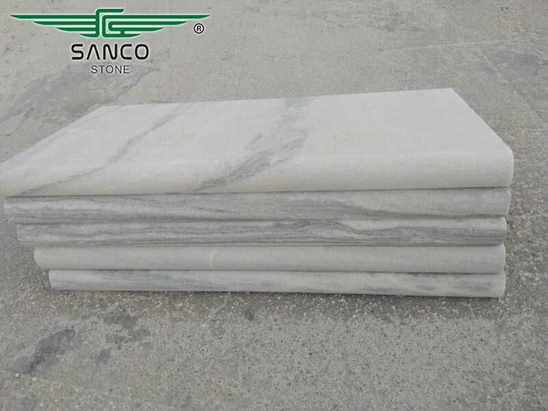 Chinese Grey Marble Sandblasted Swimming Pool Coping