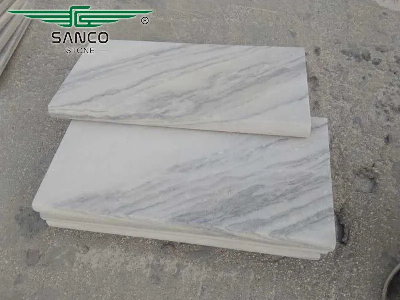 Chinese Grey Marble Sandblasted Swimming Pool Coping