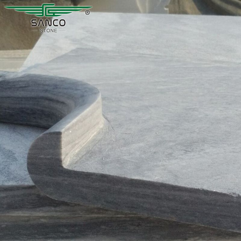 Chinese Grey Marble Sandblasted Swimming Pool Coping