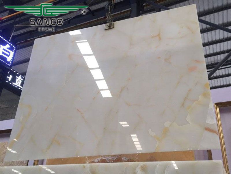 Golden Silk White Onyx