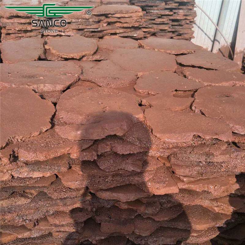 Red Lava Flagstone for Sale