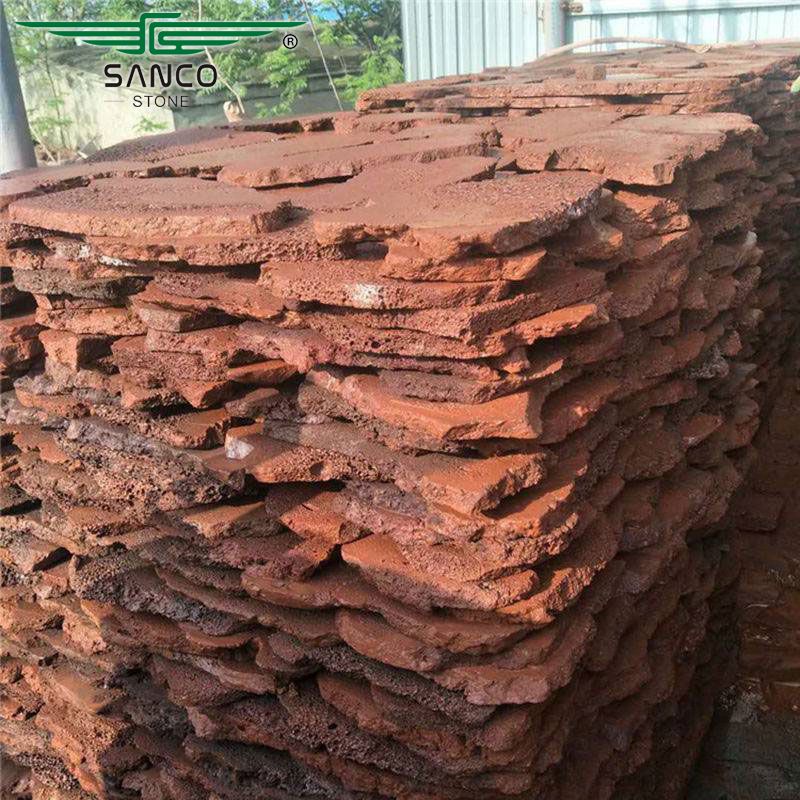 Red Lava Flagstone for Sale