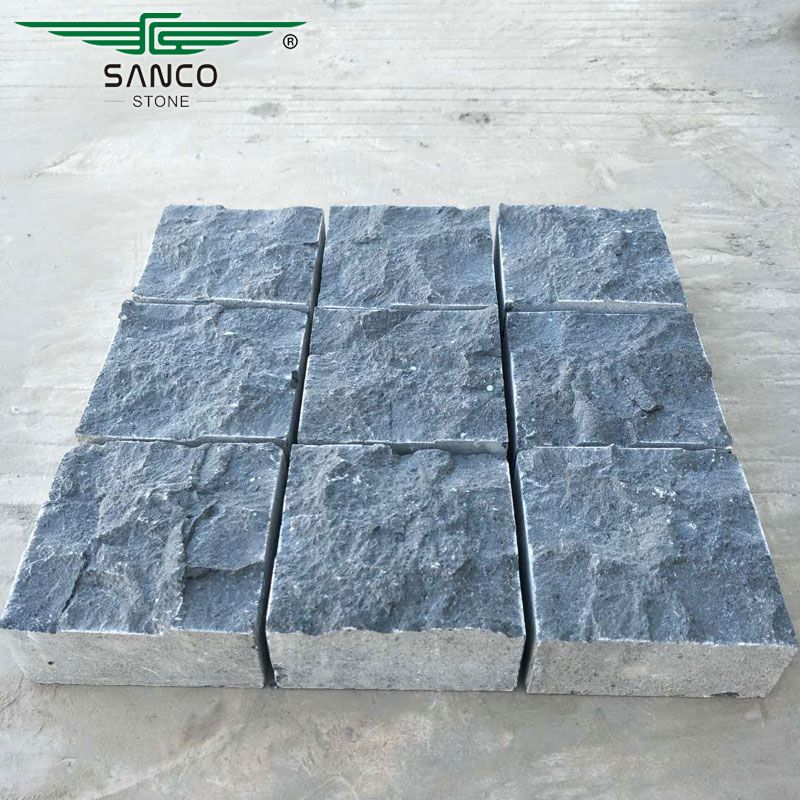 Black Basalt Cobblestones for Paving