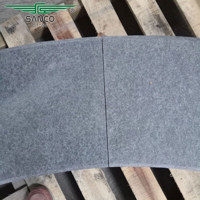 G684 Black Basalt Coping Stone Fan-shaped