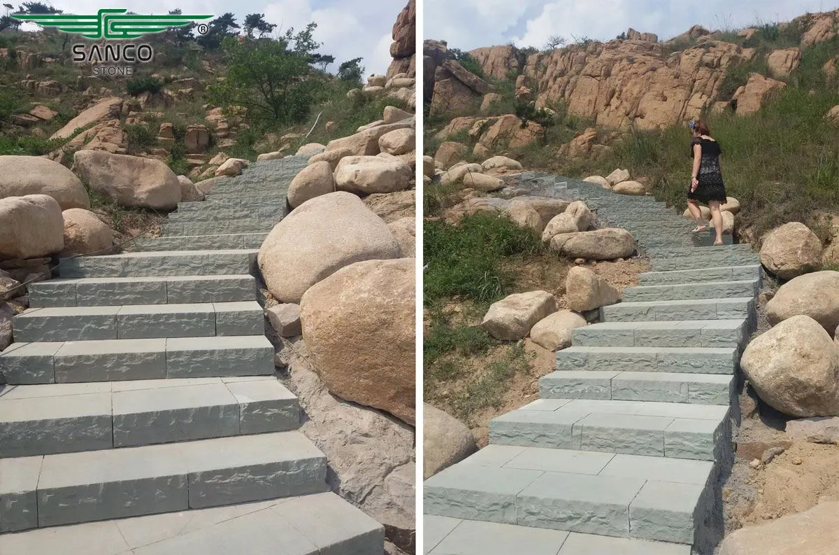 Mountainous Park steps