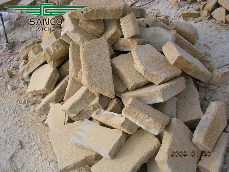 Yellow Sandstone Loose Paver Stone