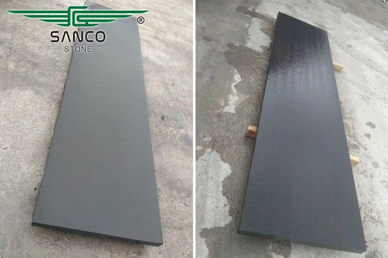 Black Sandstone Stone Steps For Outdoor Stairs